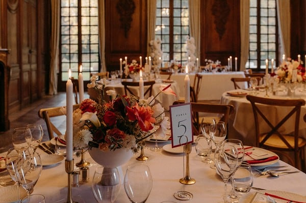 Salle de réception mariage au château