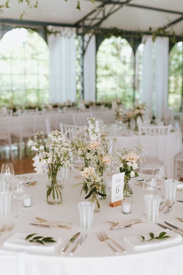 Table de réception de mariage