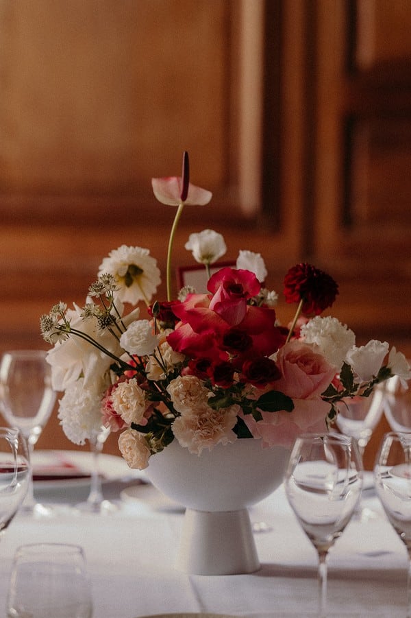 Centre table fleurs