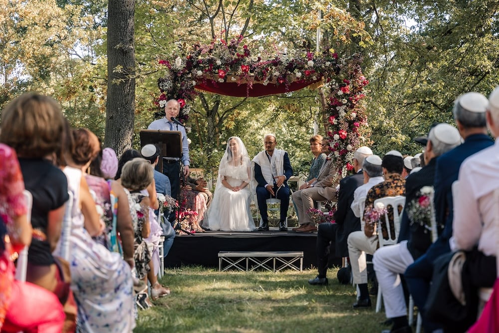 Houppa mariage juif en extérieur